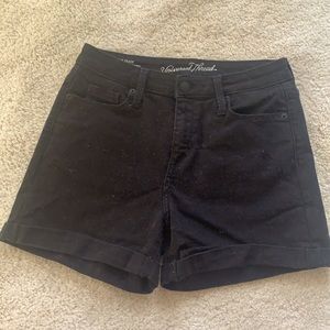 High waisted black shorts